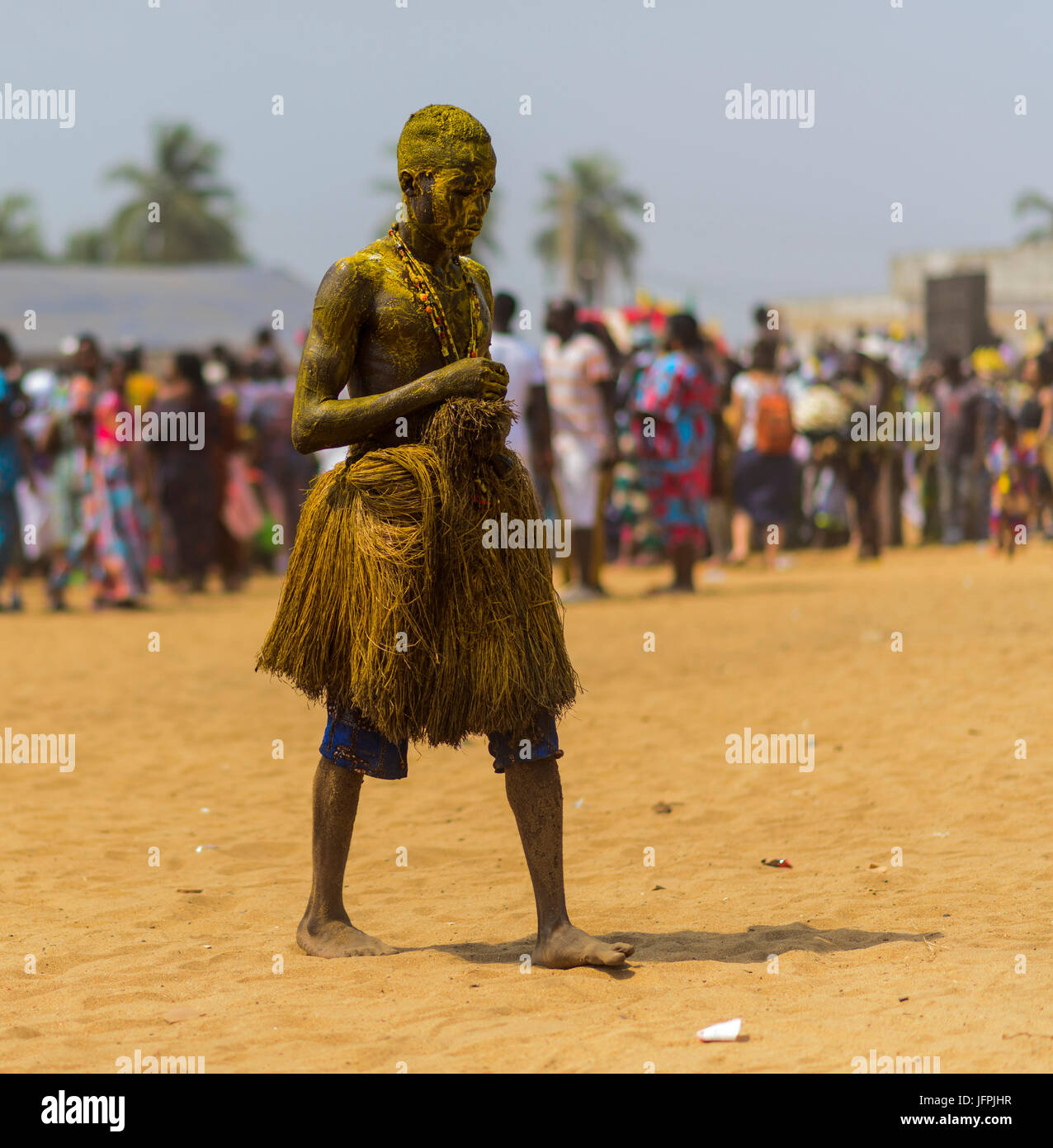 Voodoo celebration in Benin Stock Photo - Alamy