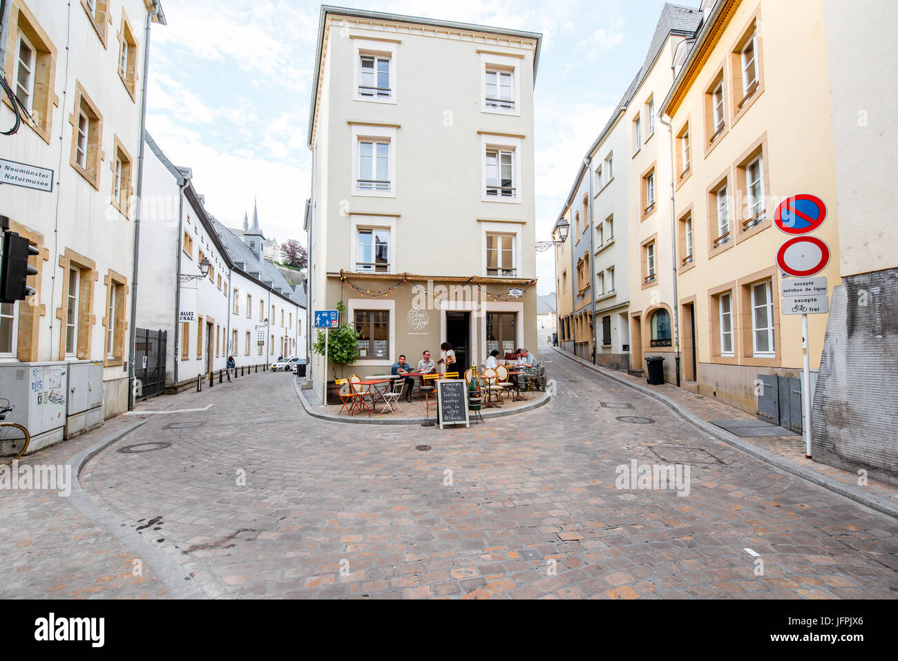 The old town of Luxembourg city Stock Photo