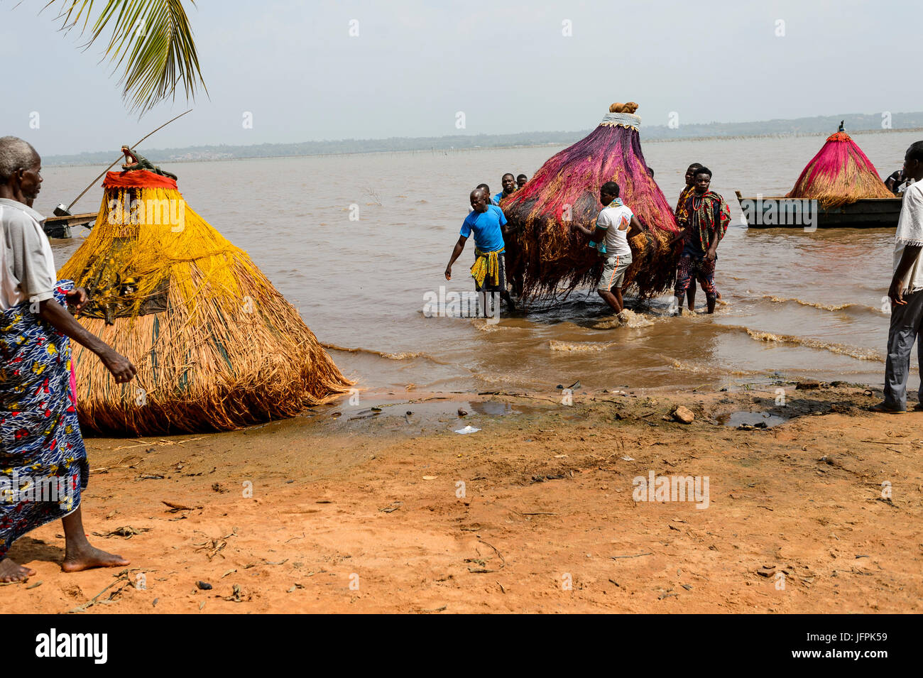 Voodoo celebration in Benin Stock Photo - Alamy