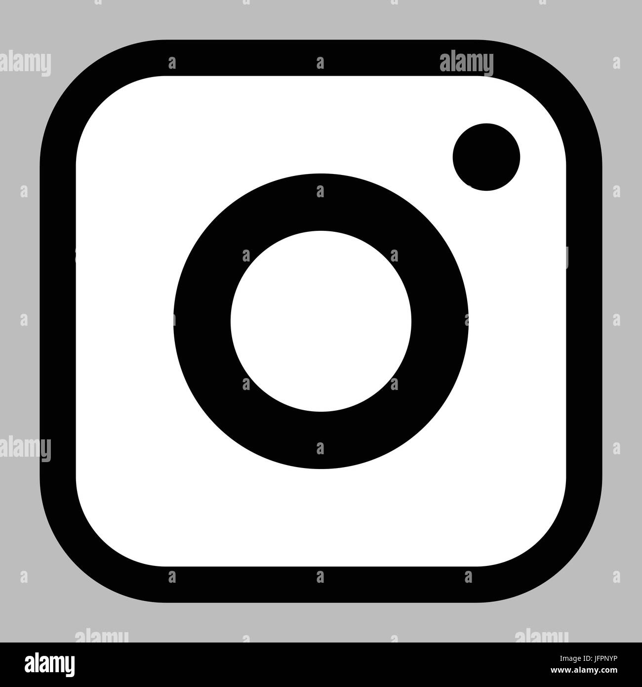 Square app-style camera icon, logo symbol. Suitable as photography,  snapshot, mobile phone camera icon, favicon Stock Vector Image & Art - Alamy