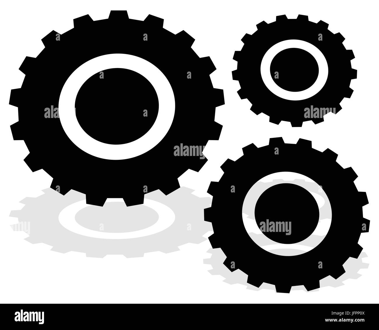 Gearwheel, gear icon. Settings, configuration, developement, progress ...