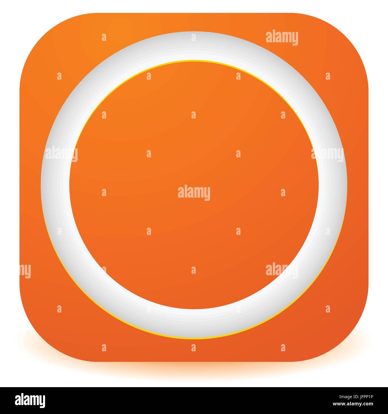 Icon with empty circle. Circle generic motif icon Stock Vector Image