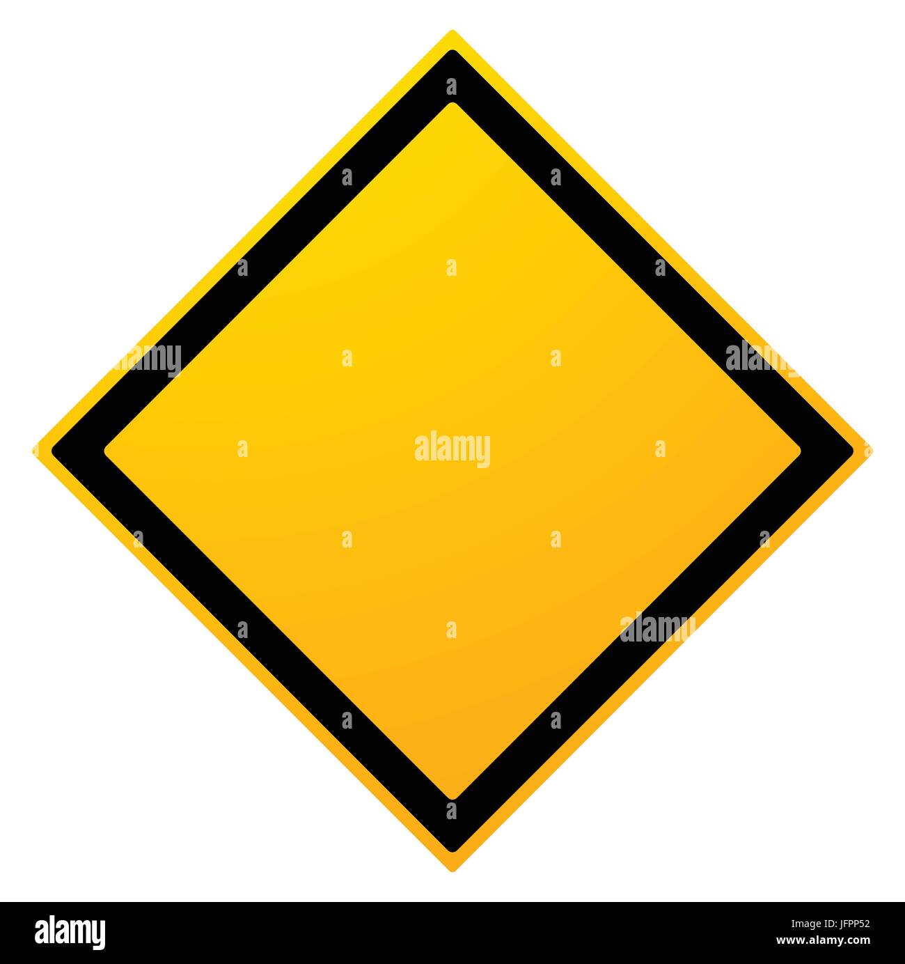 Square empty warning sign isolated on white Stock Vector Image & Art ...