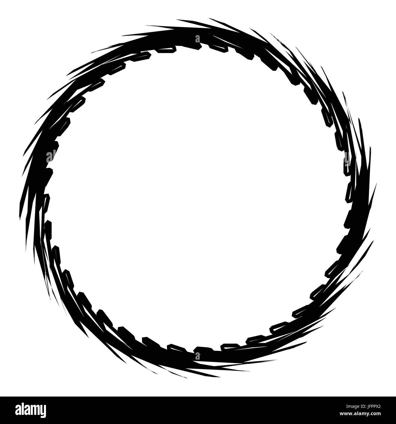 Abstract geometric art with circular motif. Geometric black and white ...