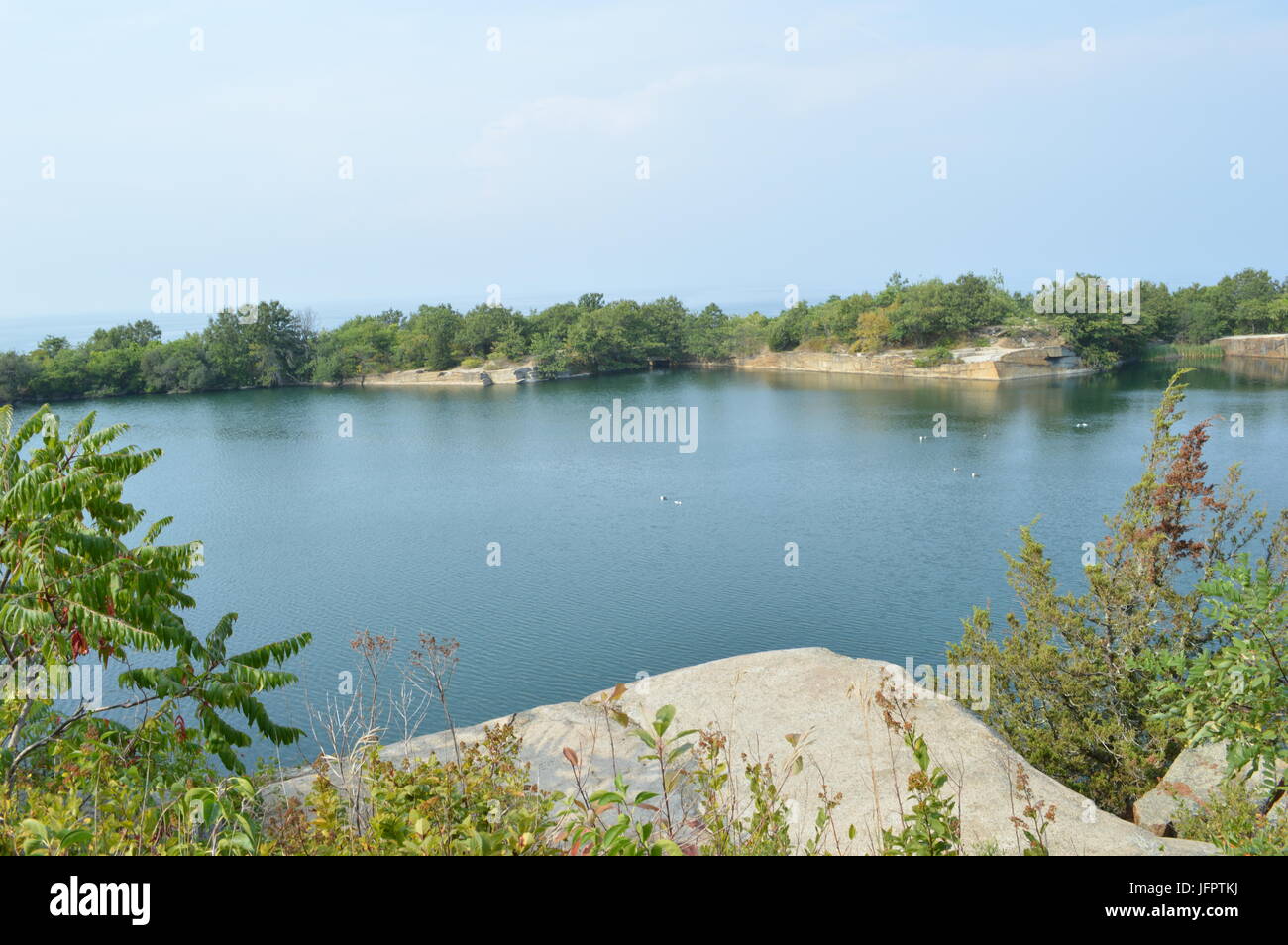 Quarry at Rockport Stock Photo Alamy