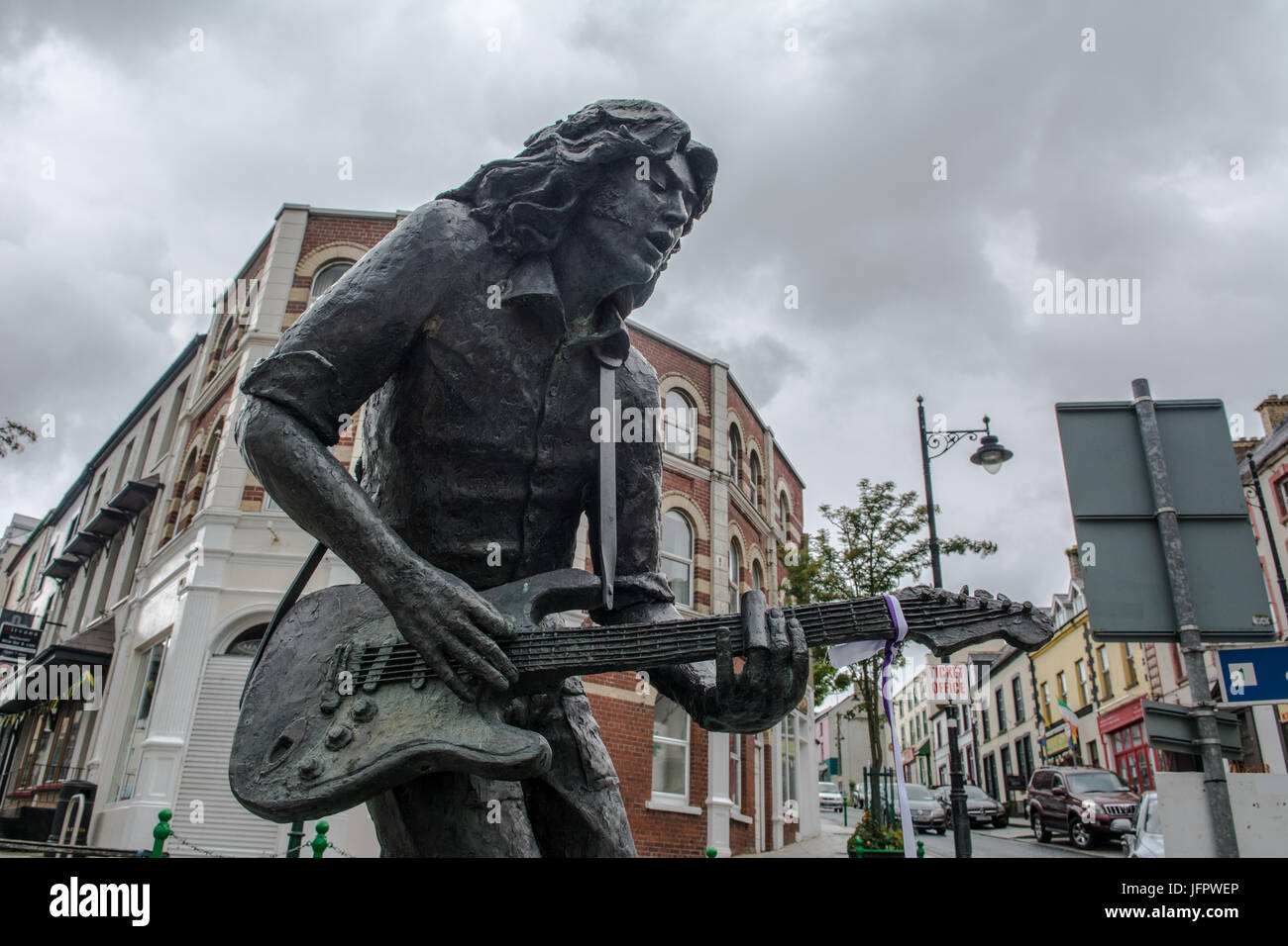 Rory Gallagher Statue Ballyshannon Donegal Stock Photo