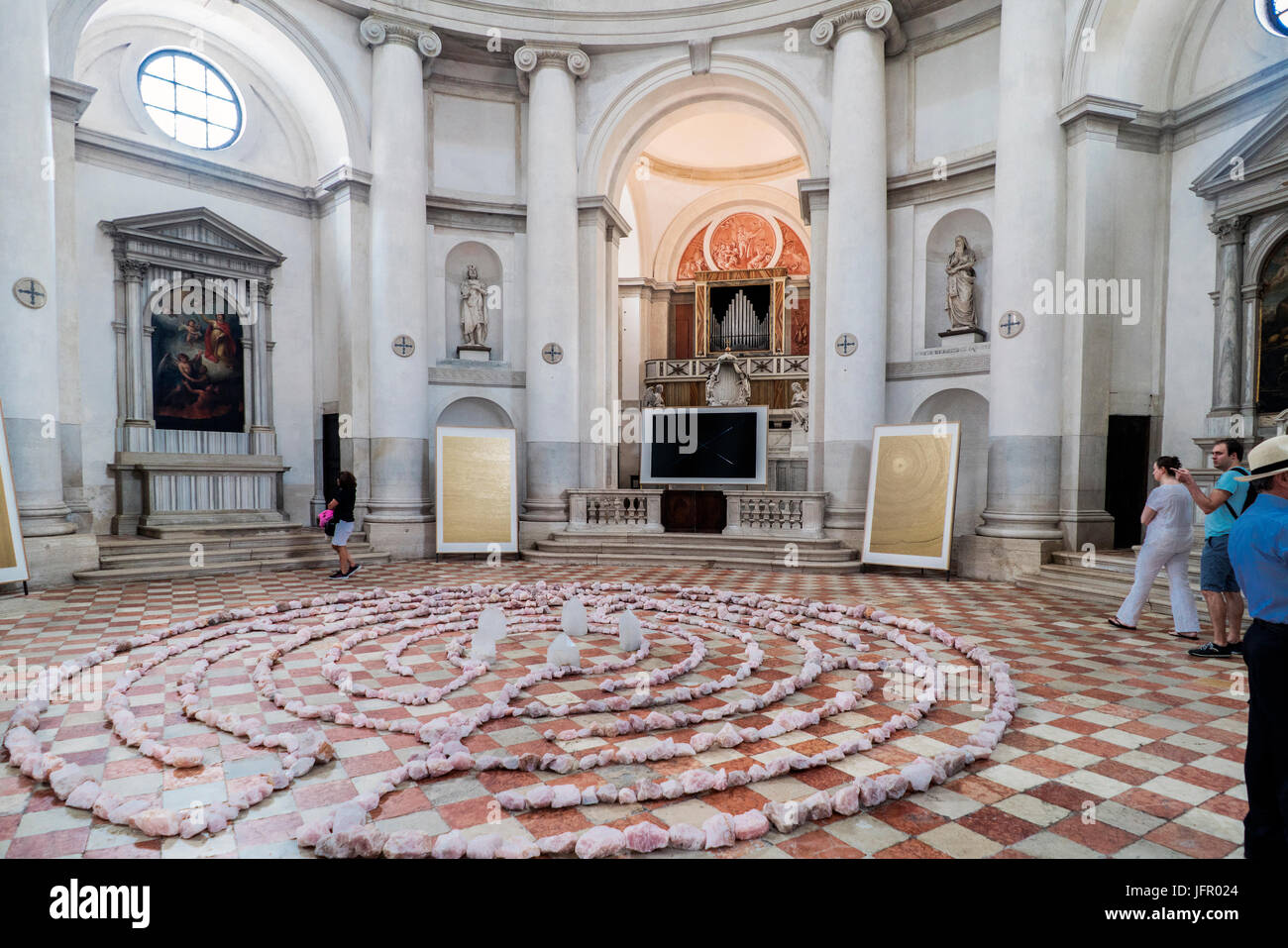 Venice, Veneto / Italy. May 21, 2017: Interior of the Catholic Church ...