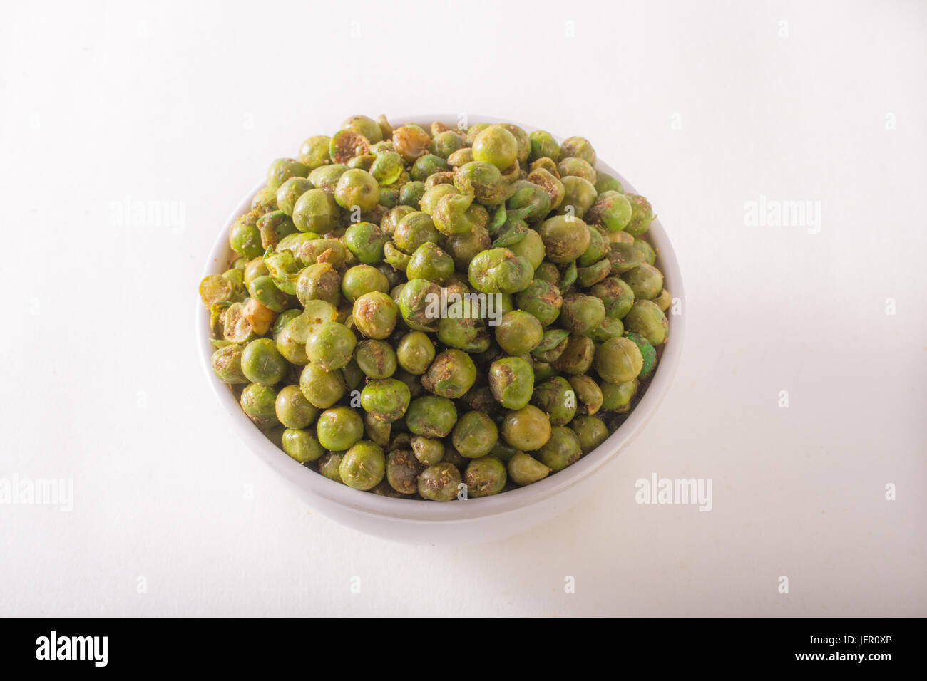 masala green peas / Masala Vatana Namkeen top angle Stock Photo Alamy
