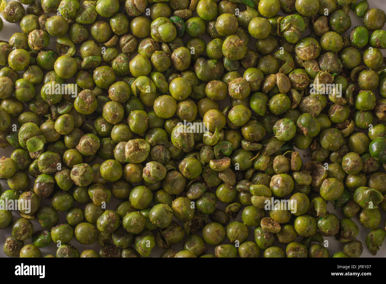 masala green peas / Masala Vatana Namkeen top angle Stock Photo Alamy