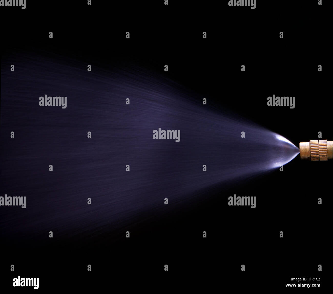 file of water jet spray on black Stock Photo Alamy