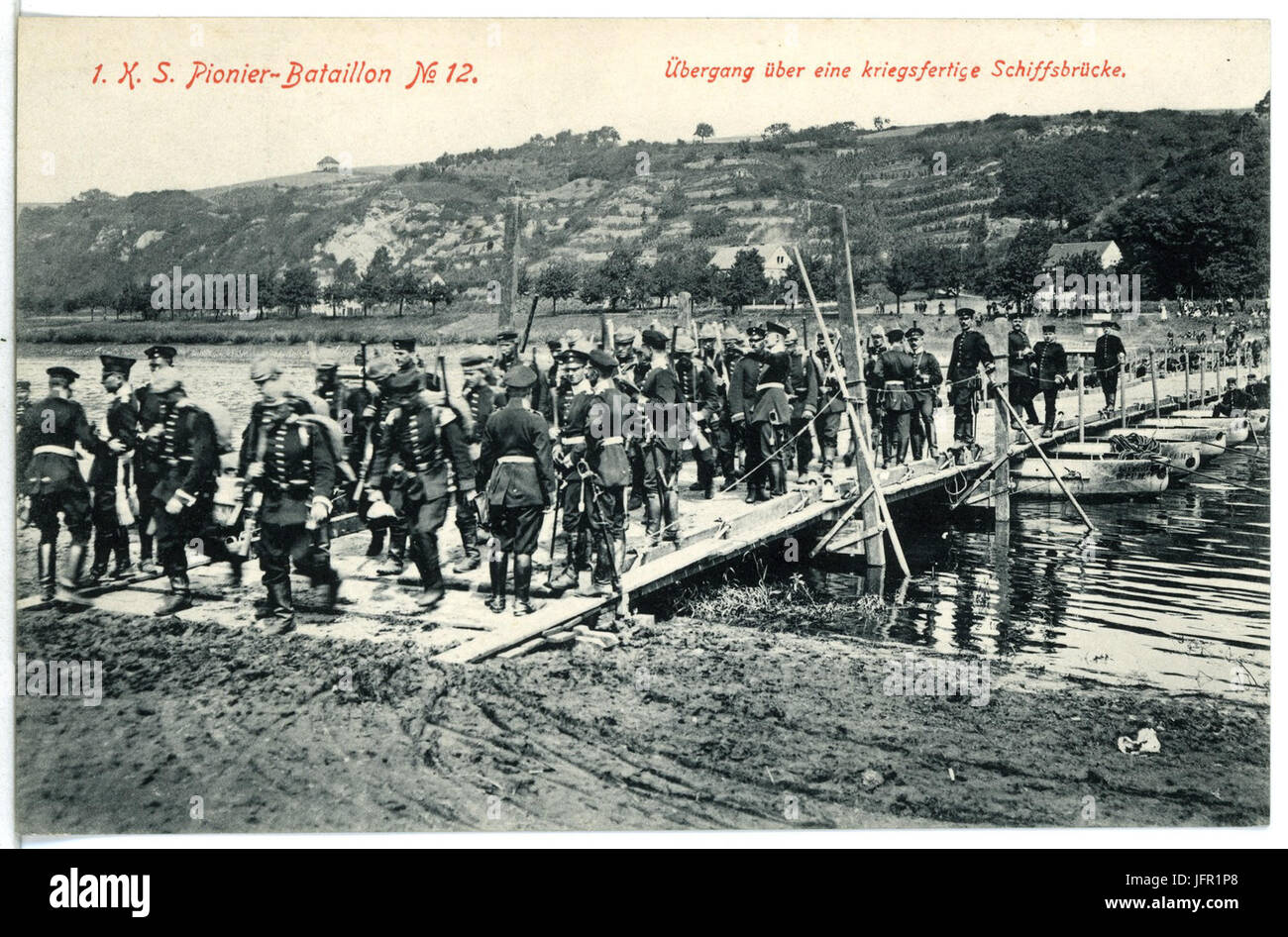 12365--1910-Pionier-Bataillon Nr. 12-Brück & Sohn Kunstverlag Stock Photo