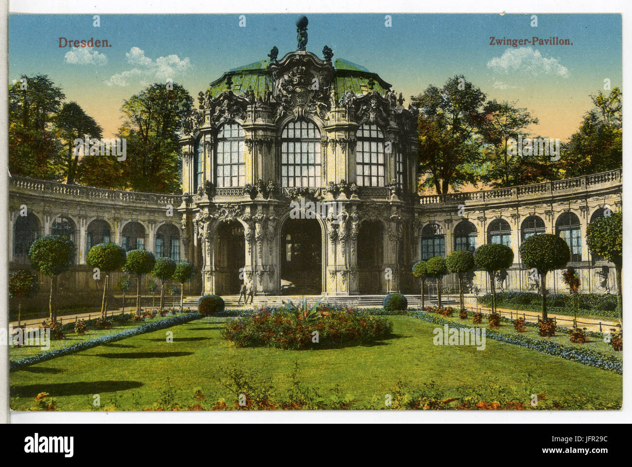 12686-Dresden-1911-Zwinger - Pavillon-Brück & Sohn Kunstverlag Stock Photo