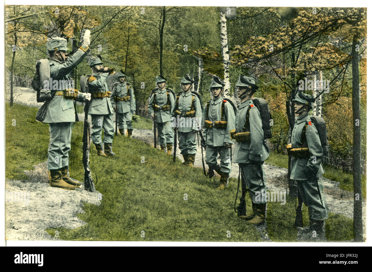 13149--1911-Königlich Sächsisches Schützen-Regiment Nr. 108-Brück & Sohn Kunstverlag Stock Photo