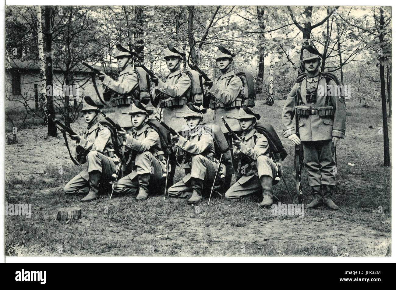 13150--1911-Königlich Sächsisches Schützen-Regiment Nr. 108-Brück & Sohn Kunstverlag Stock Photo