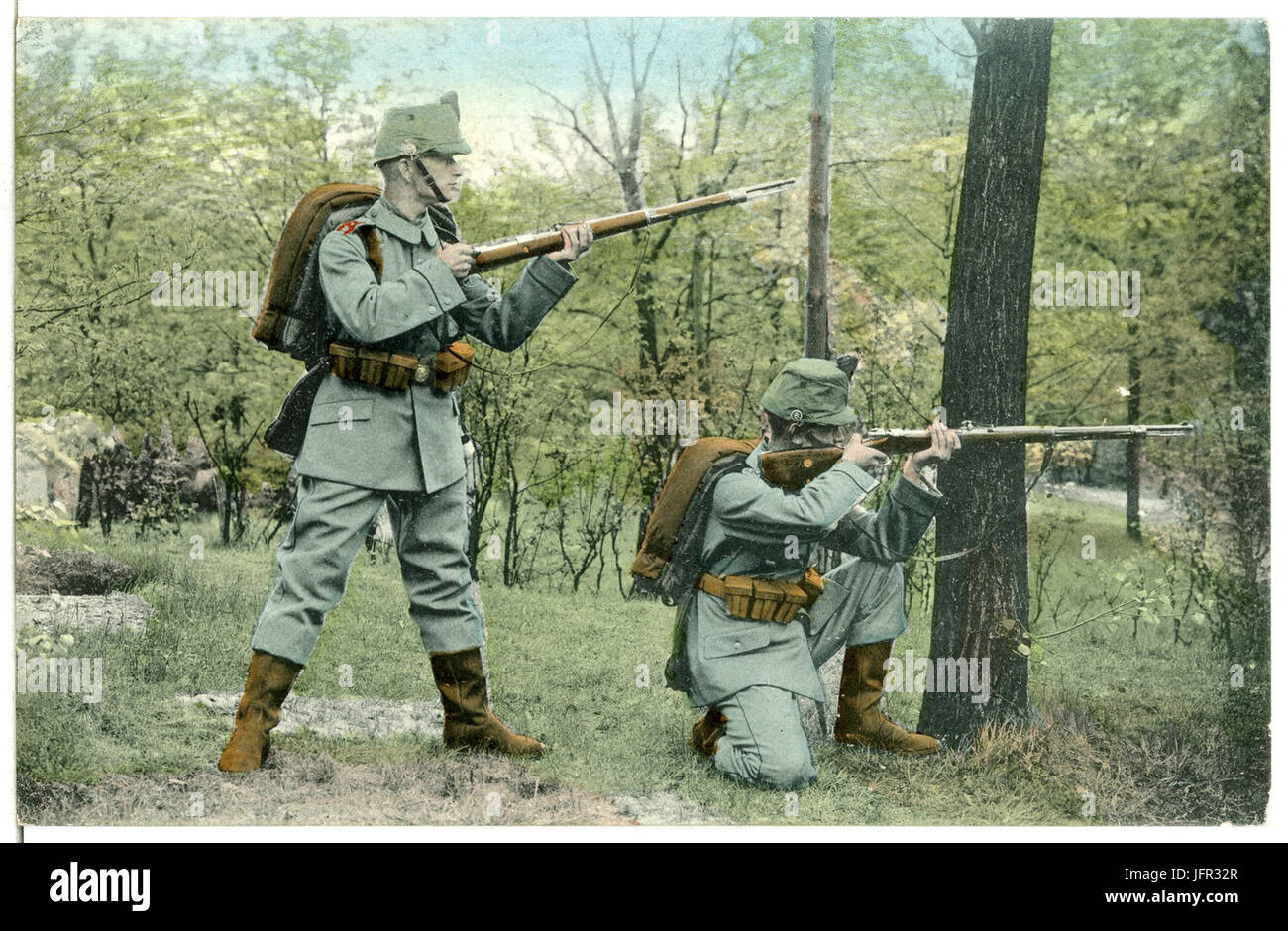 13153--1911-Königlich Sächsisches Schützen-Regiment Nr. 108-Brück & Sohn Kunstverlag Stock Photo