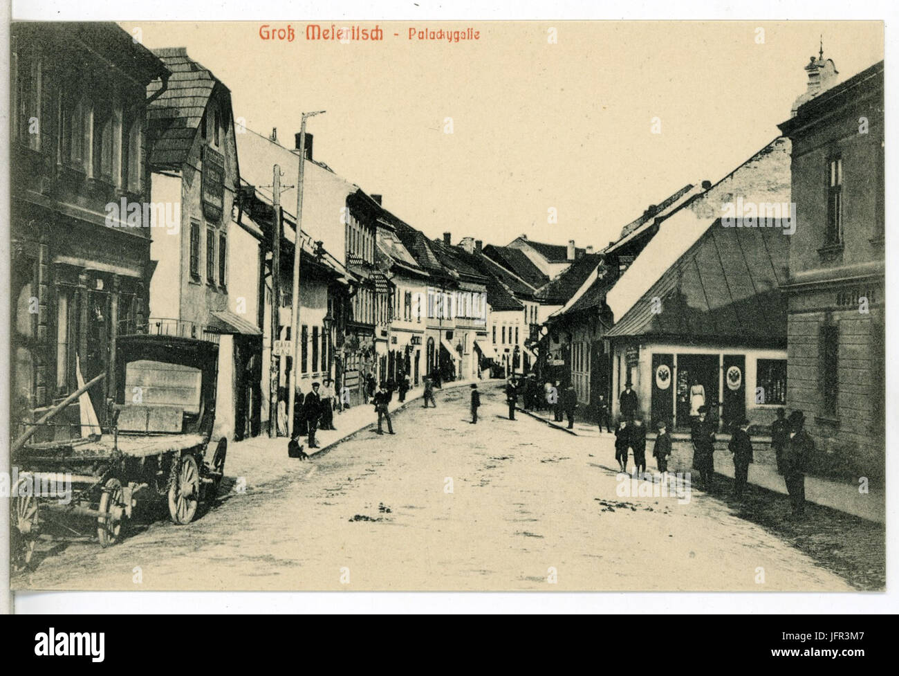 13540-Meseritsch-1911-Palackygasse-Brück & Sohn Kunstverlag Stock Photo