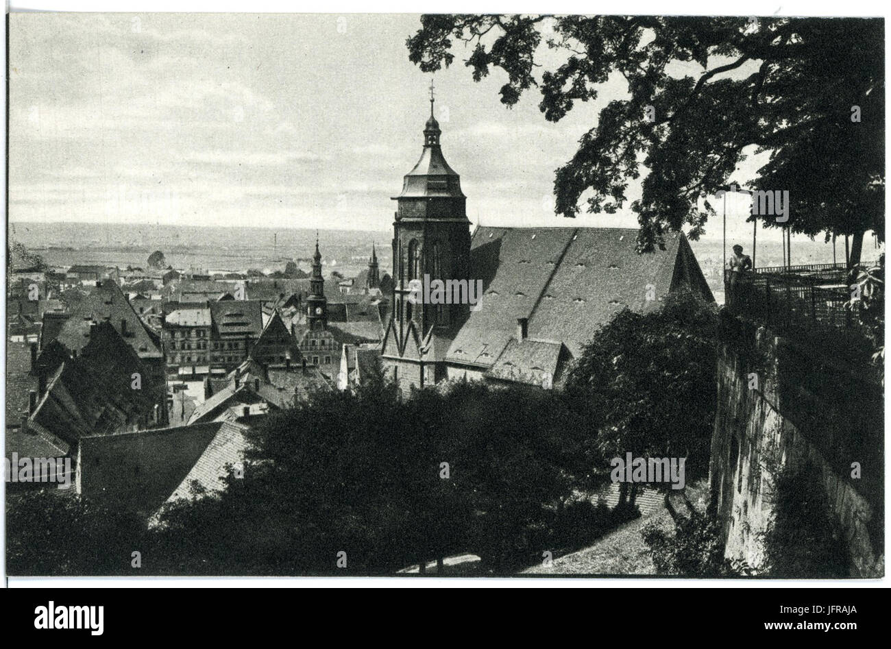 18109-Pirna-1914-Blick vom Schloßrestaurant-Brück & Sohn Kunstverlag Stock Photo