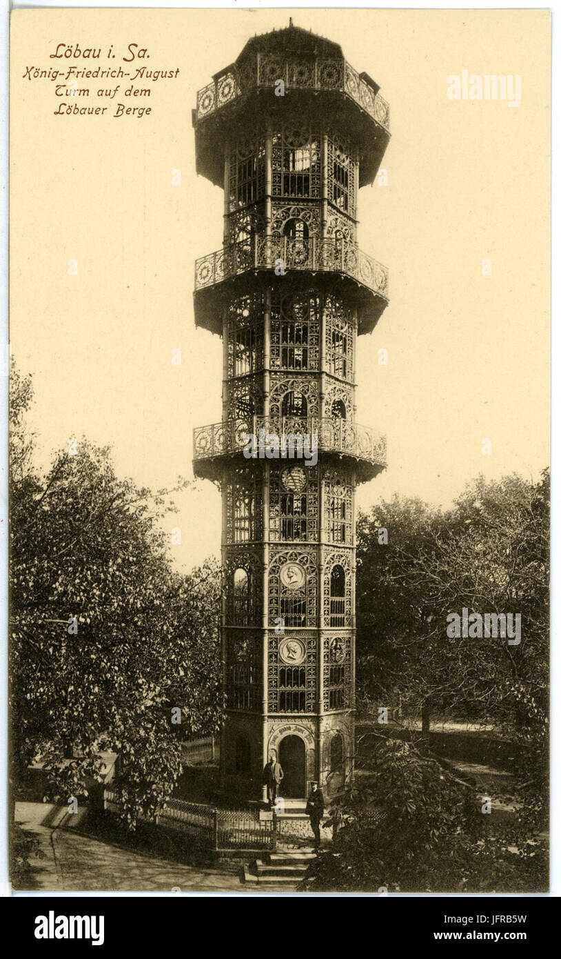 18445-Löbau-1914-König - Friedrich-August-Turm-Brück & Sohn Kunstverlag Stock Photo