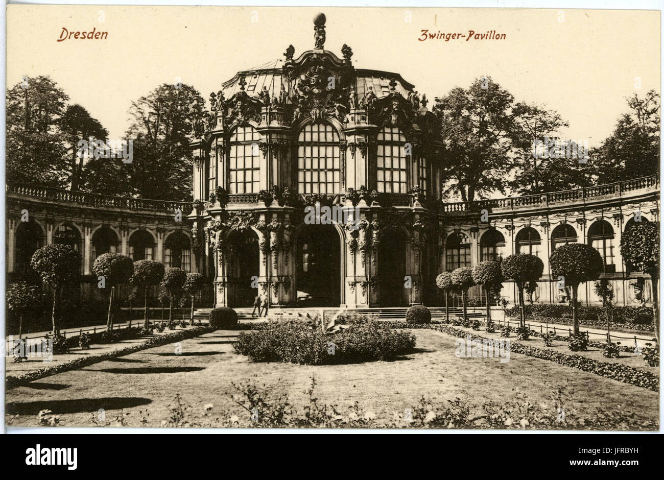 18920-Dresden-1915-Zwinger - Pavillon-Brück & Sohn Kunstverlag Stock Photo