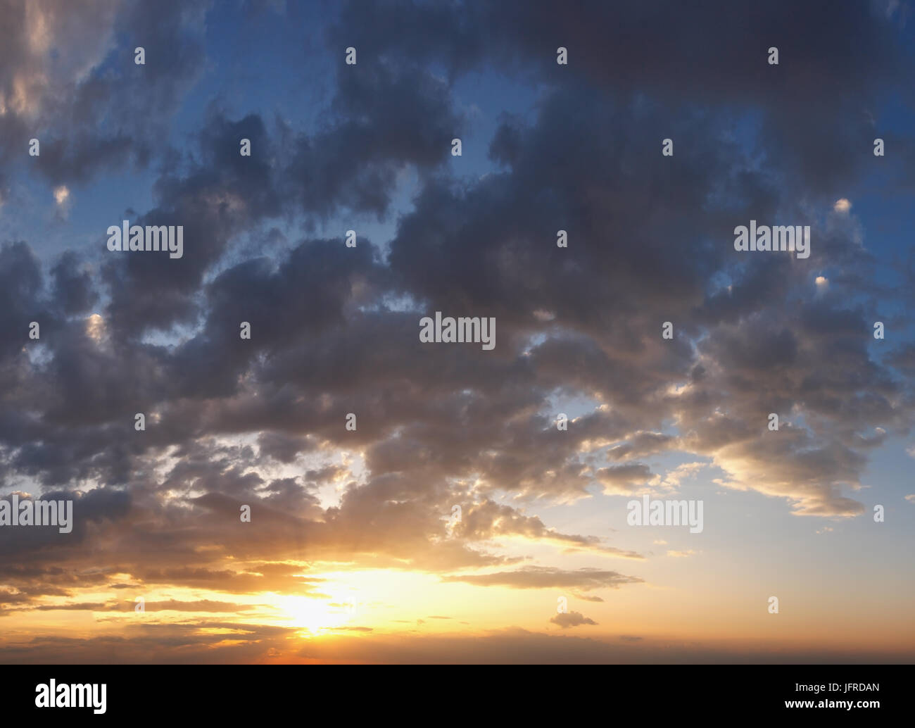 Sunset sky panorama background Stock Photo - Alamy