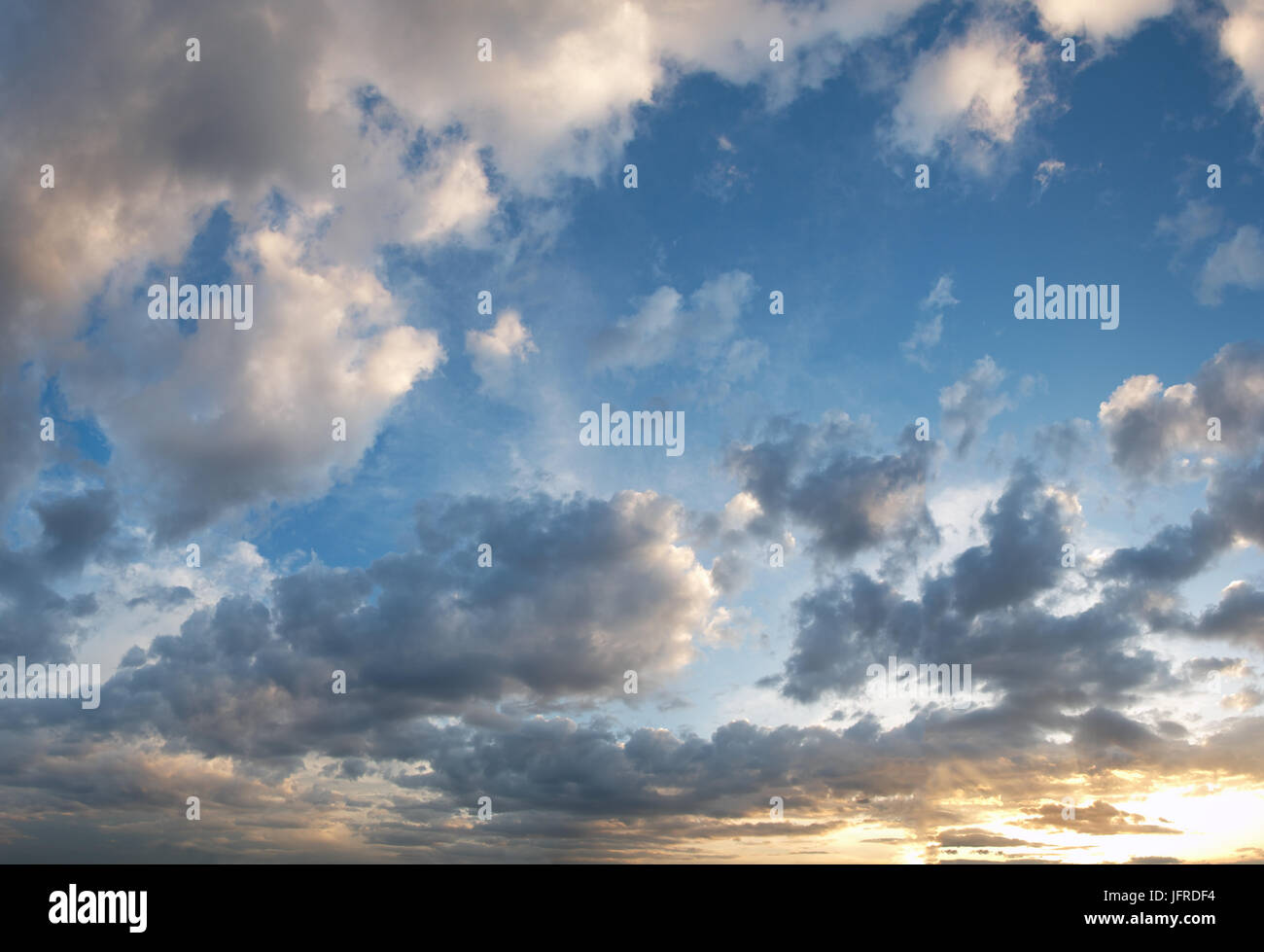 Sunset sky panorama background Stock Photo - Alamy