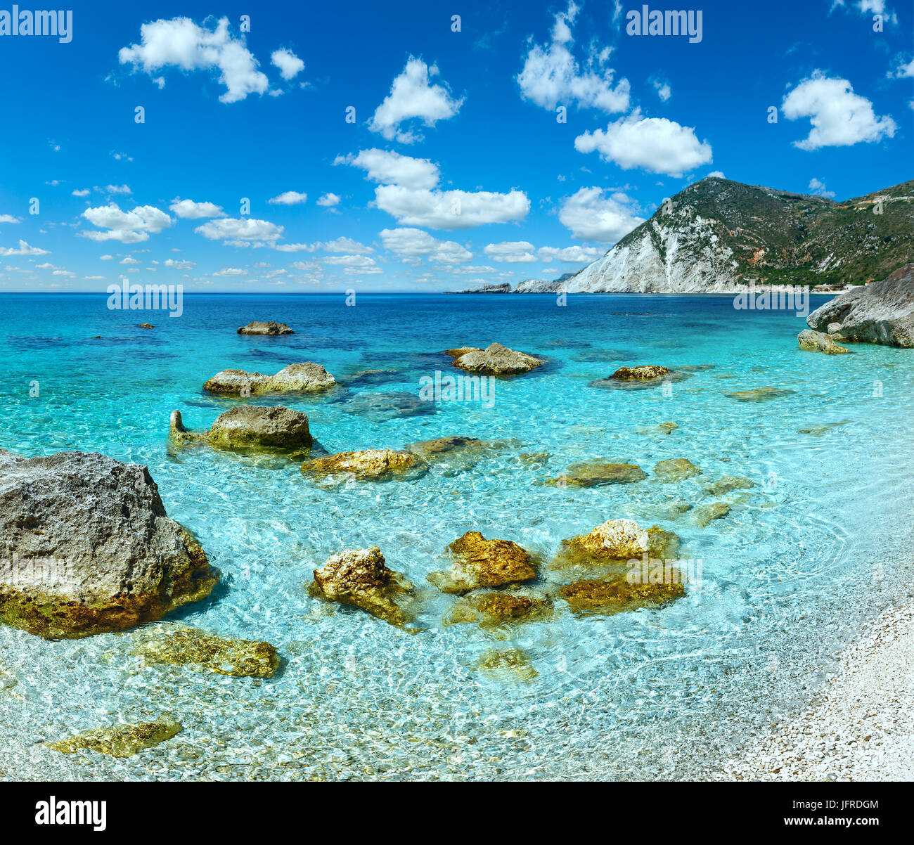 Petani Beach (Kefalonia, Greece Stock Photo - Alamy