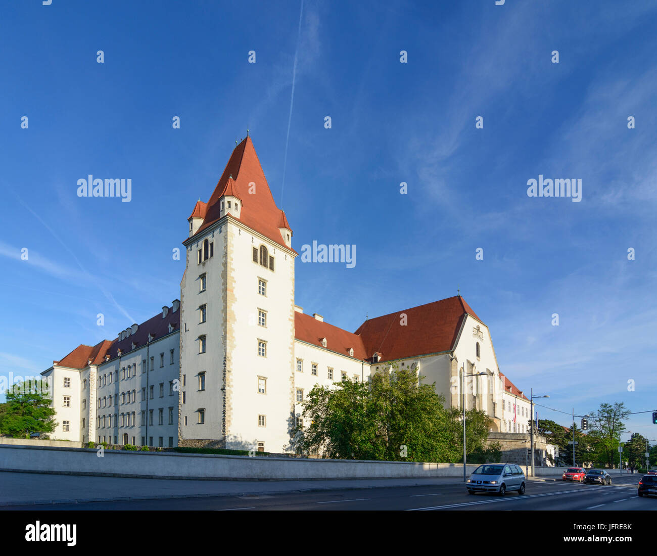 castle or Theresianische Militärakademie (Military Academy), Wiener Neustadt, Wiener Alpen, Alps, Niederösterreich, Lower Austria, Austria Stock Photo