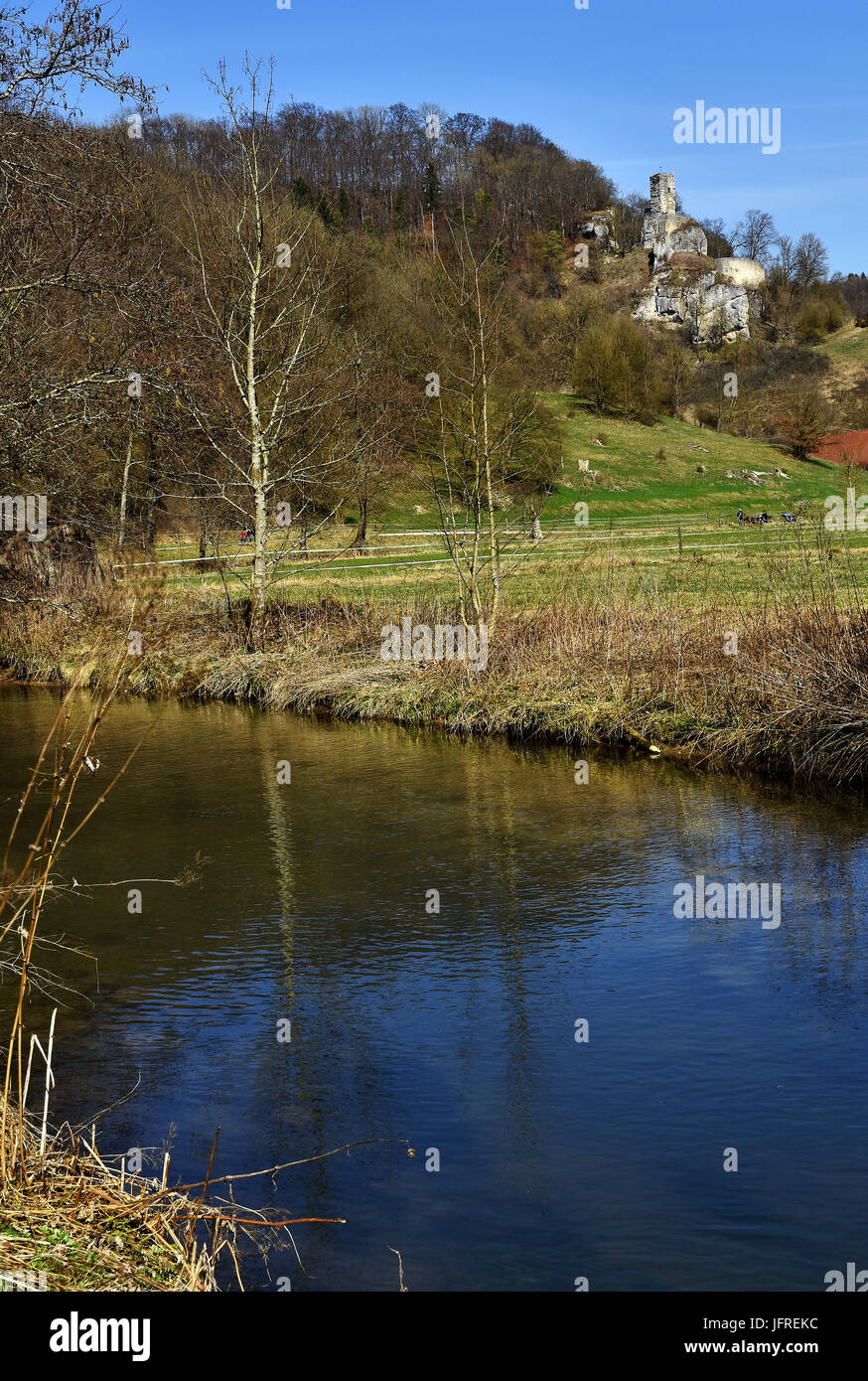 ruin, castle; Germany; swabian alb Stock Photo - Alamy