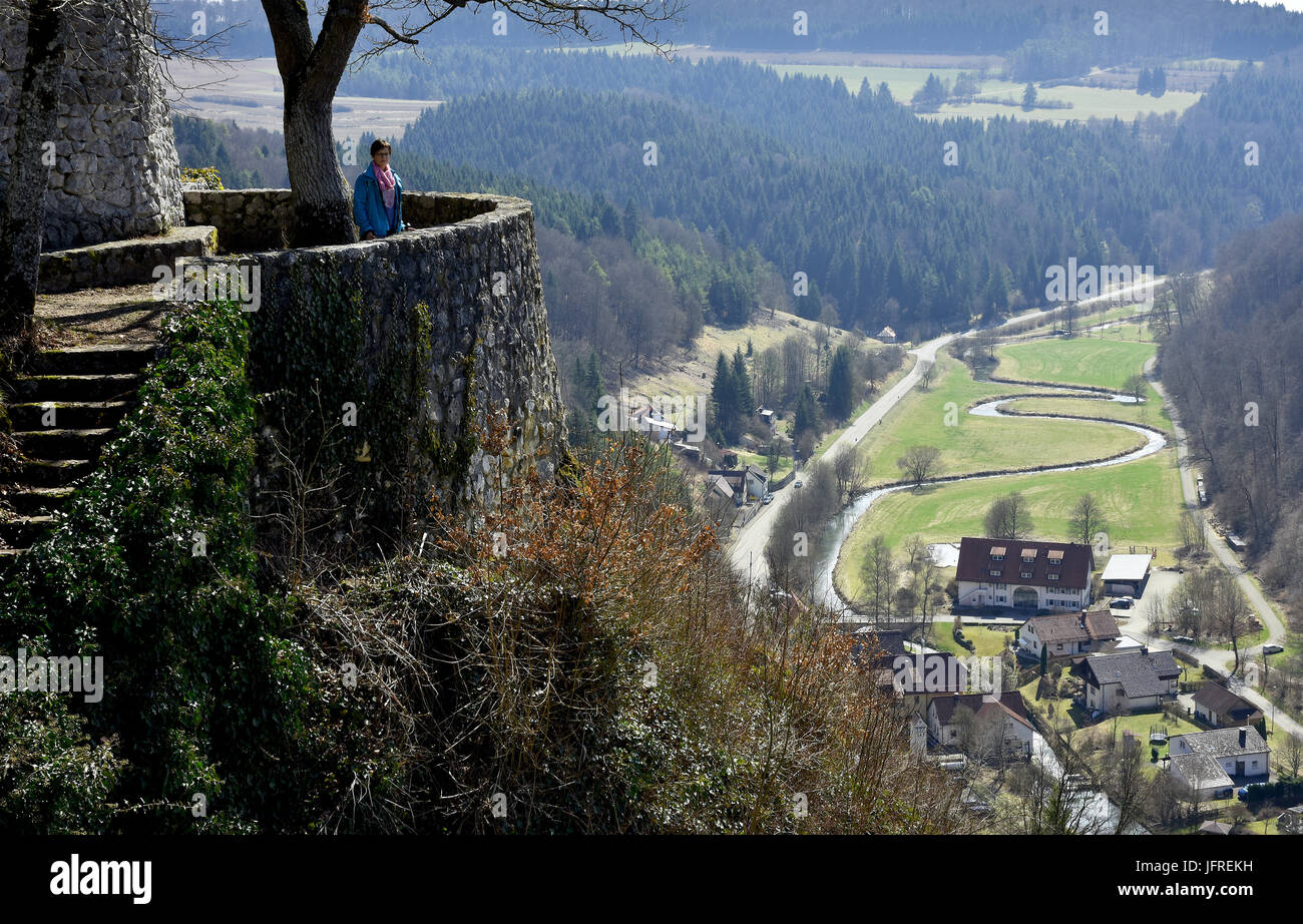 ruin, castle; Germany; swabian alb Stock Photo - Alamy
