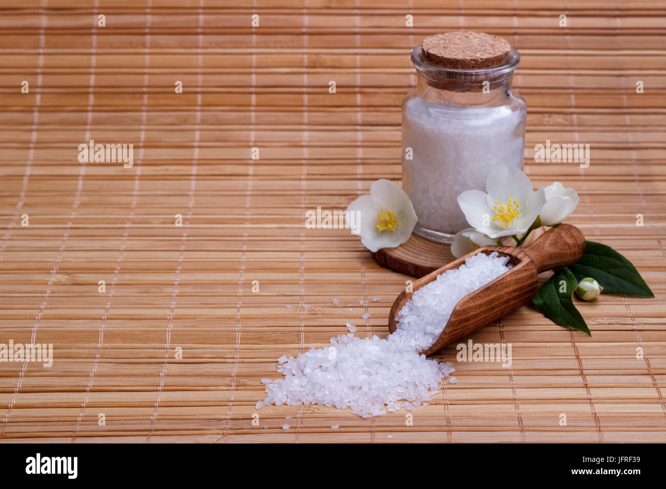 natural bath salt Stock Photo