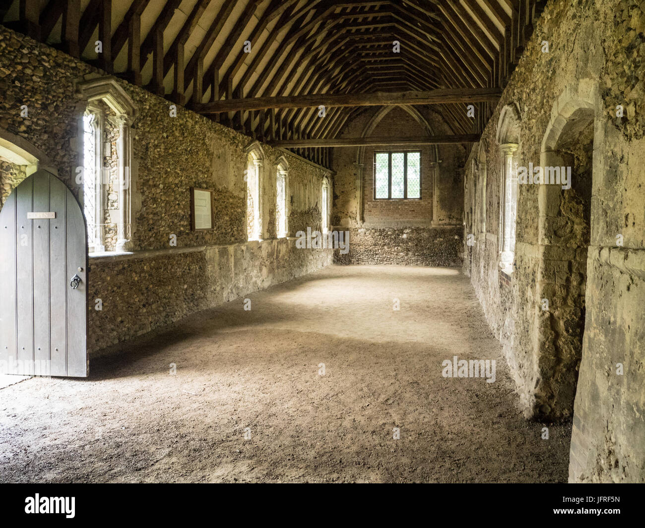 Duxford Chapel in Whittlesford, Cambridgeshire. This is a c14 Chantry Chapel that may once have been used as a leper hospital. English Heritage ru Stock Photo
