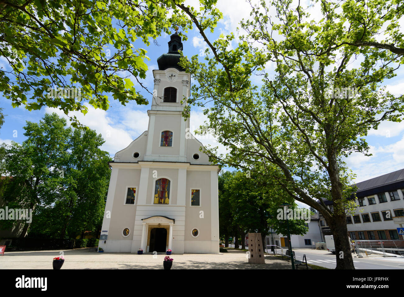 church, Jennersdorf, Südburgenland, Burgenland, Austria Stock Photo