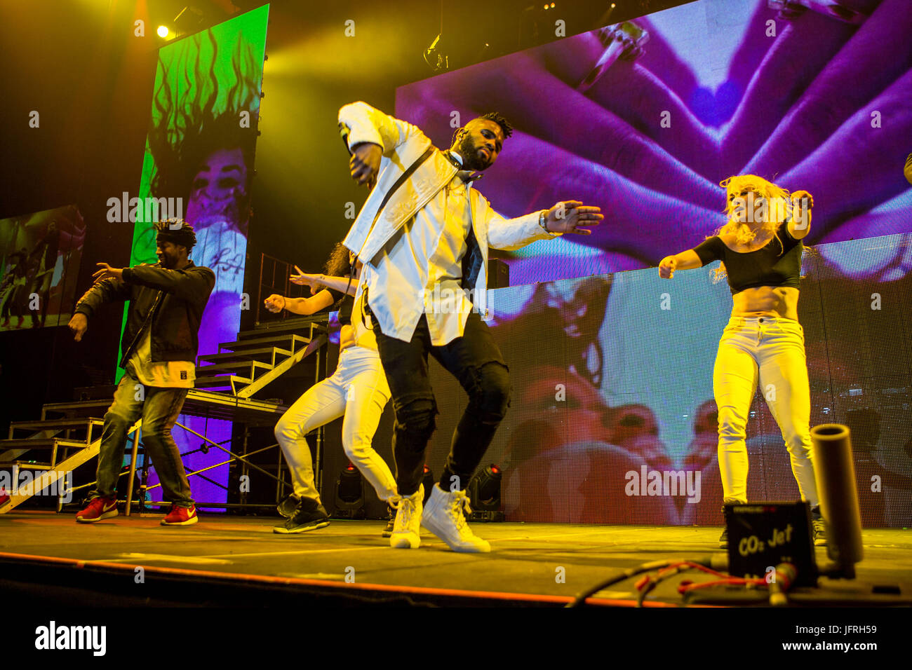 Jason Derulo gig at Manchester Arena Stock Photo Alamy