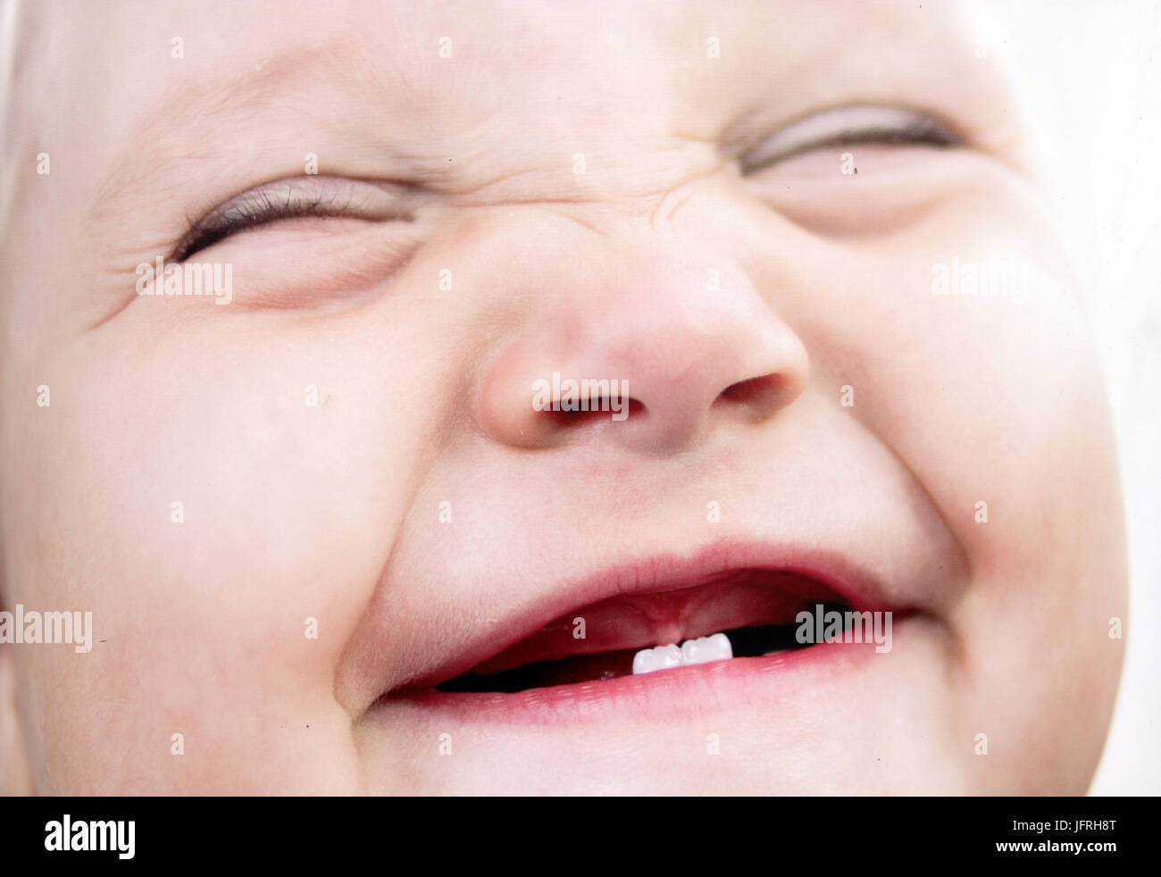 baby face poster Stock Photo
