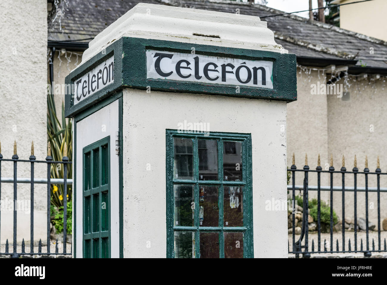 Irish telephone booth Stock Photo