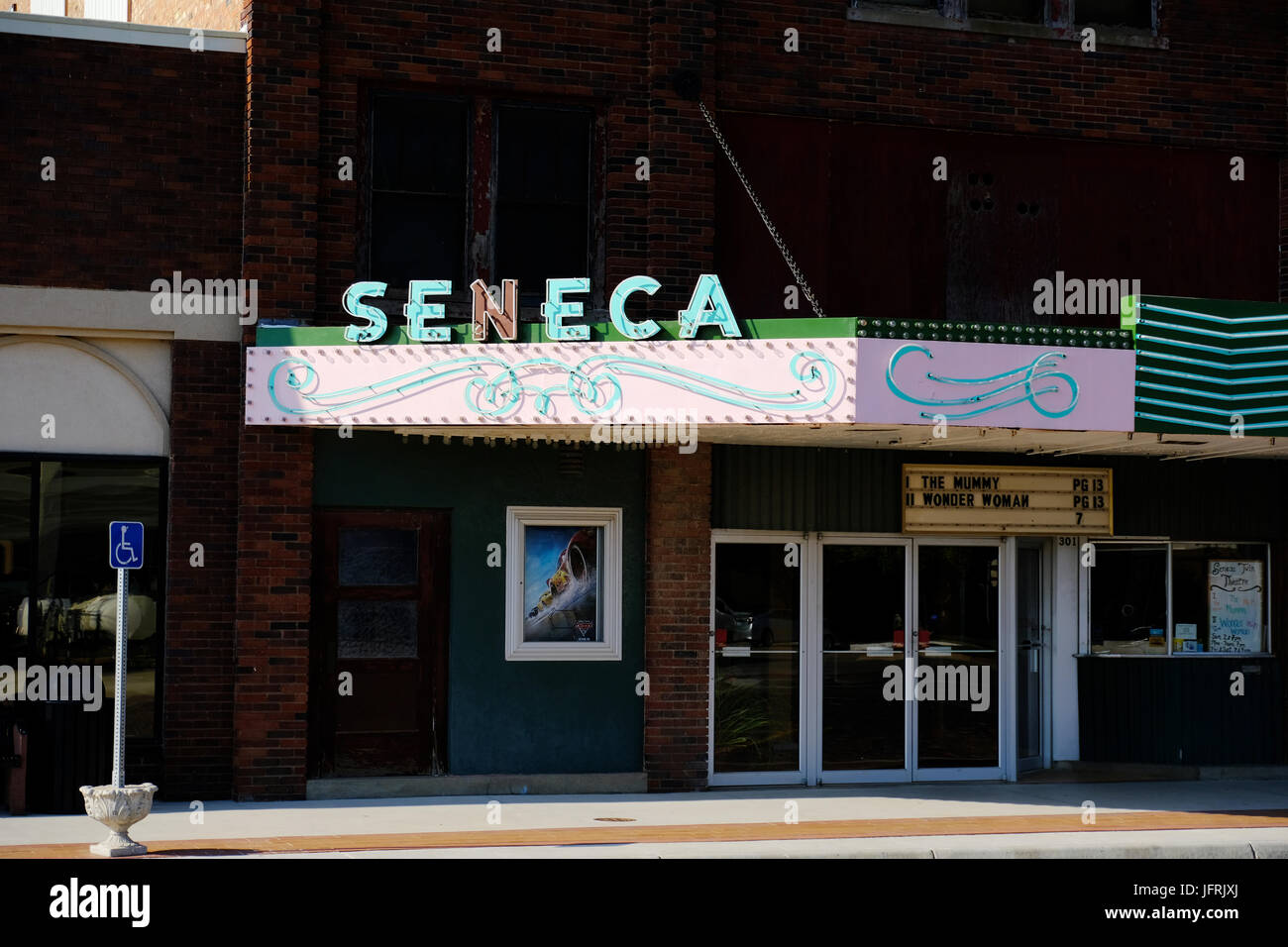 The Seneca Theater in downtown Seneca, Kansas Stock Photo Alamy