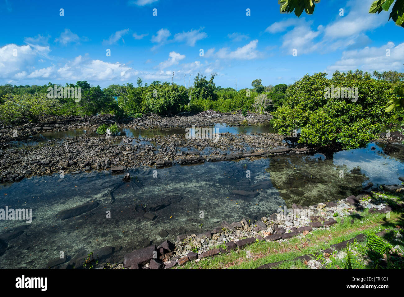Ruins nan madol pohnpei micronesia hires stock photography and images