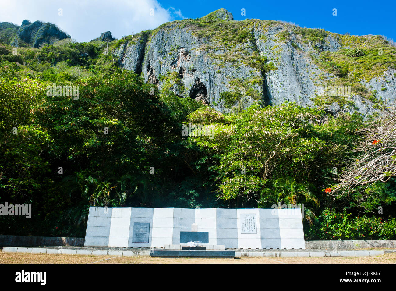 Worldwar II memorial, Saipan, Northern Marianas, Central Pacific Stock Photo