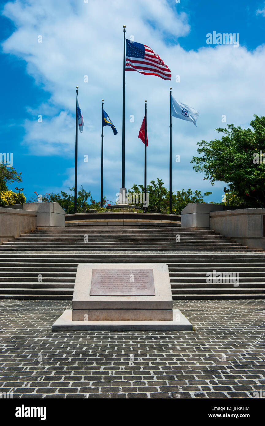 American Memorial Park, Saipan, Northern Marianas, Central Pacific Stock Photo