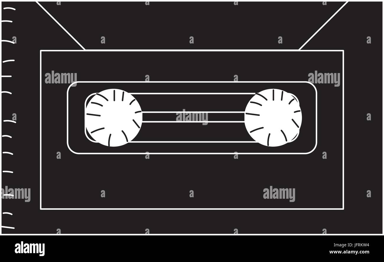 contour cassette to listen and play music Stock Vector Image & Art - Alamy