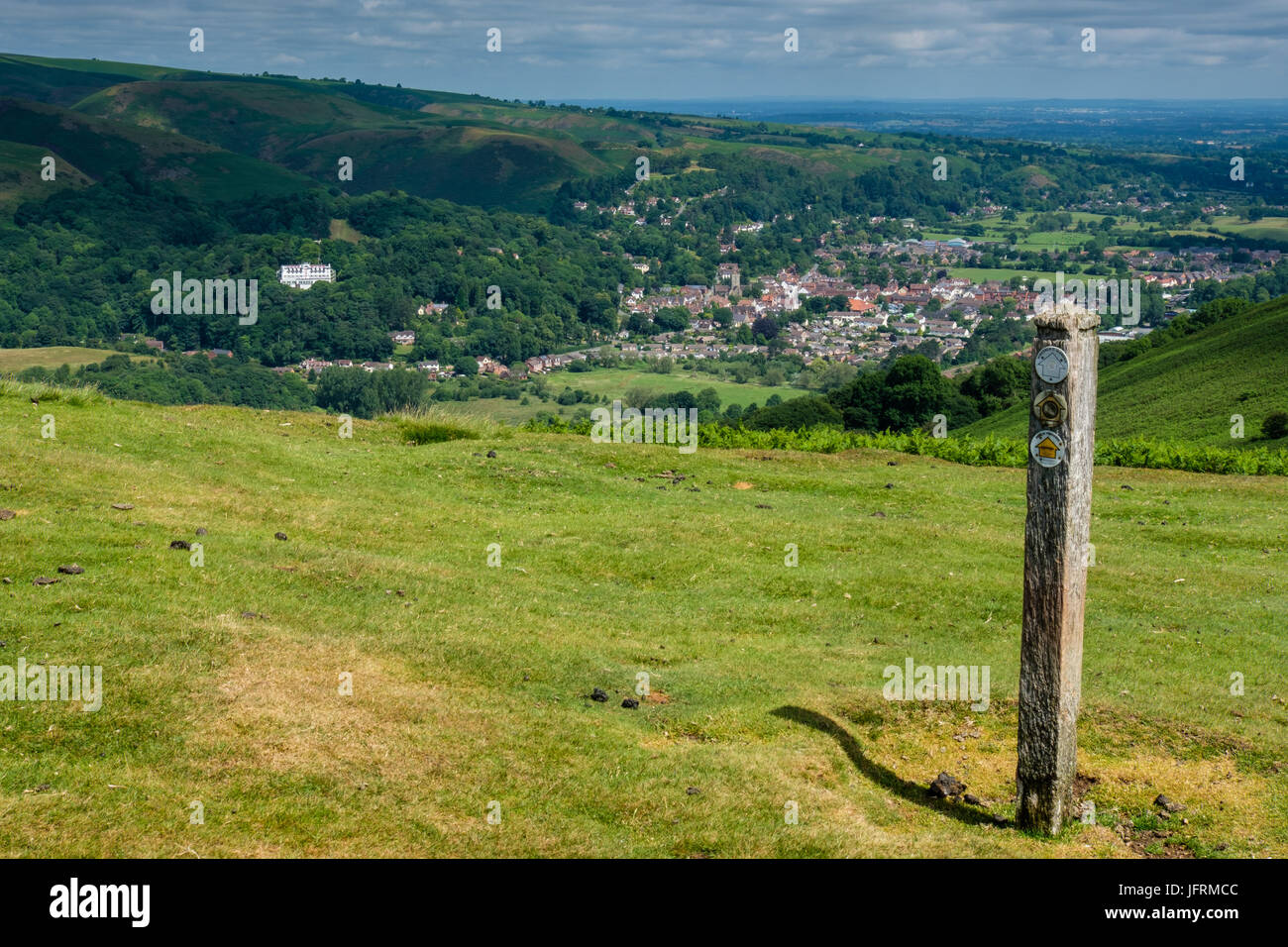 Church Stretton and the Long Mynd, seen from Ragleth Hill, Church