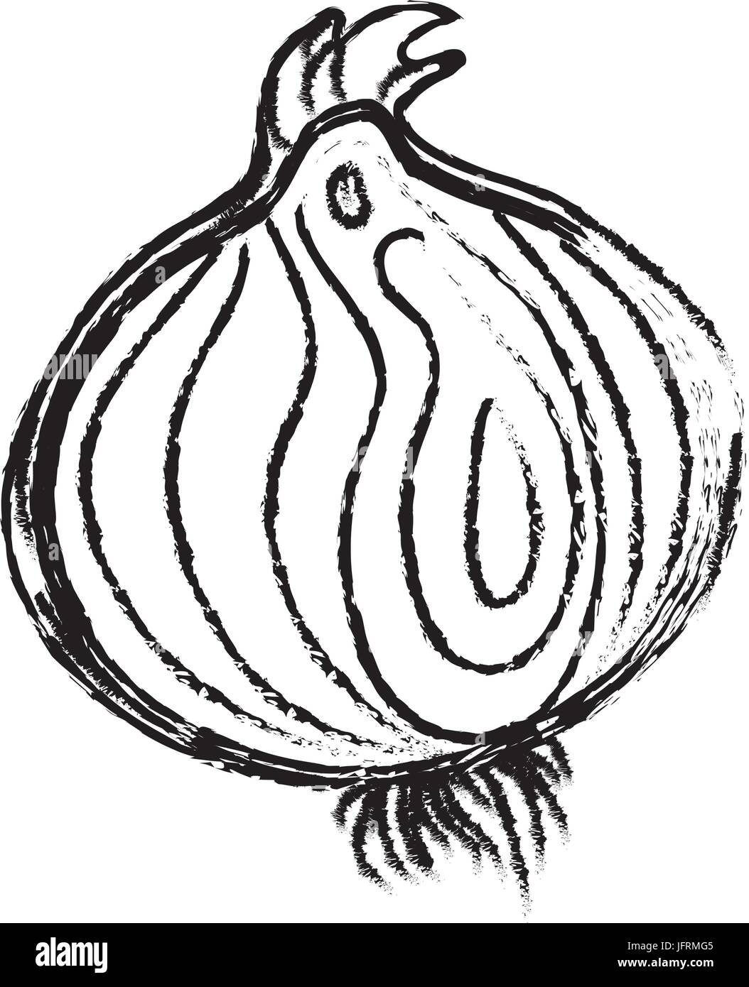 figure fresh onion natural vegetable nutrition Stock Vector Image & Art ...