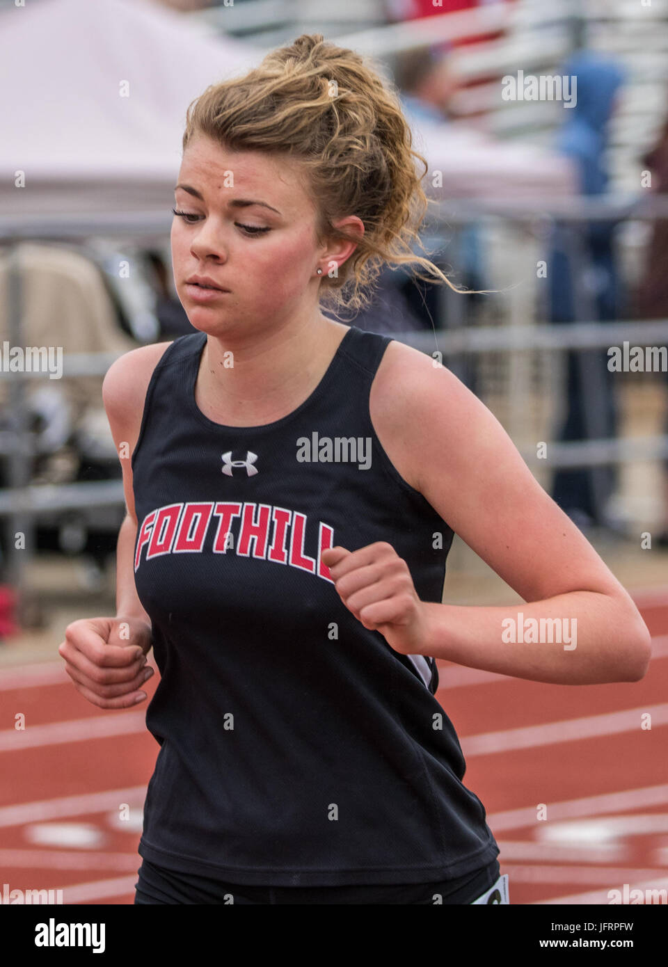 Track and field action at the Hornet Invite in Redding, California ...