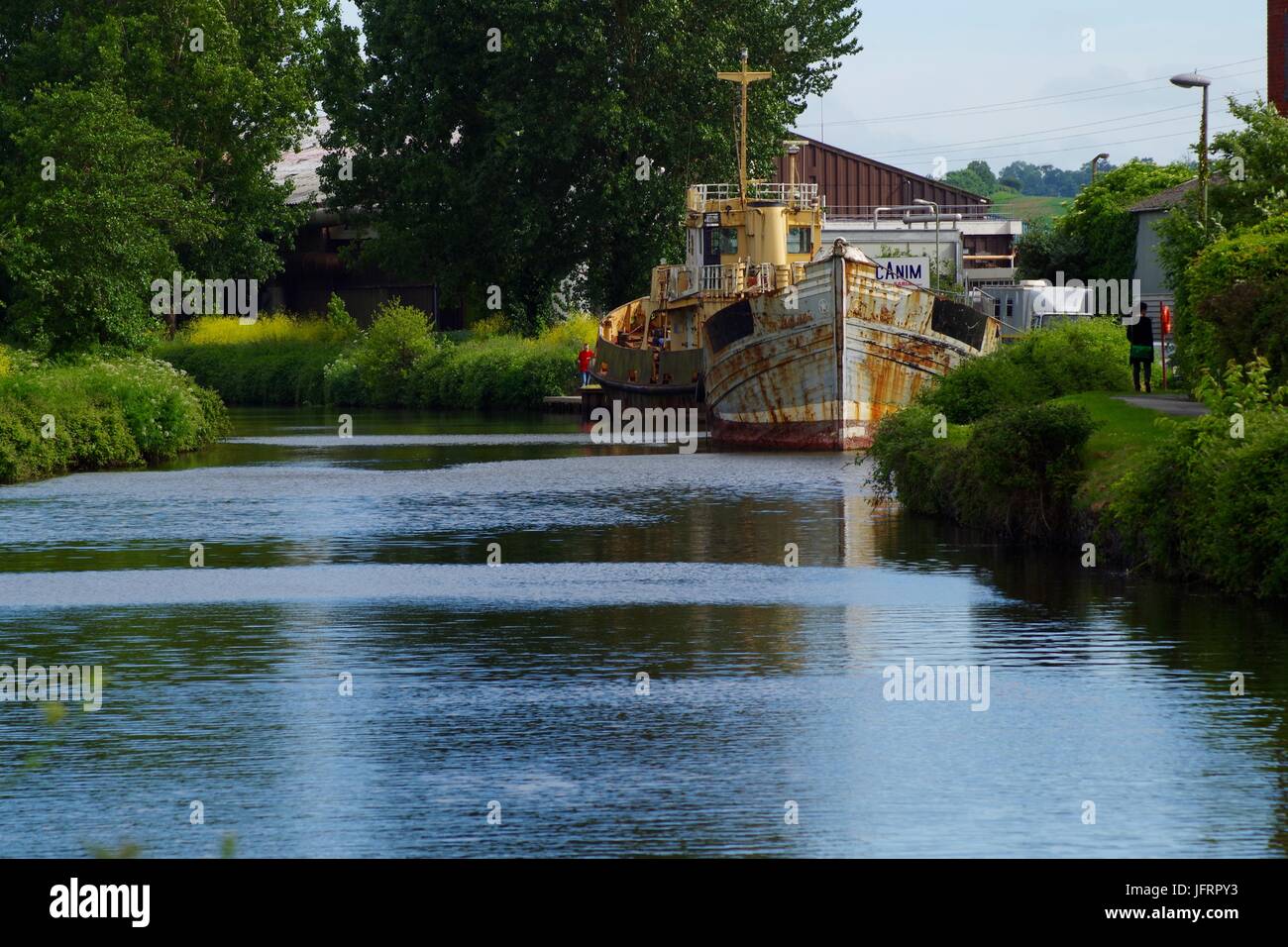 Old Abandoned Rusting Ships on the Exeter Ship Canal, Devon, UK. May ...