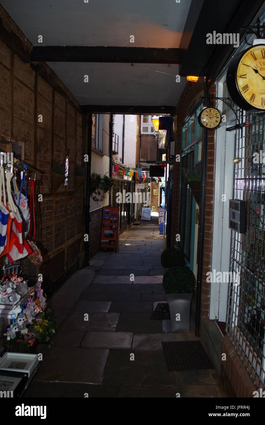 Gandy Street in Exeter City Centre, the Inspiration for Diagon Alley in