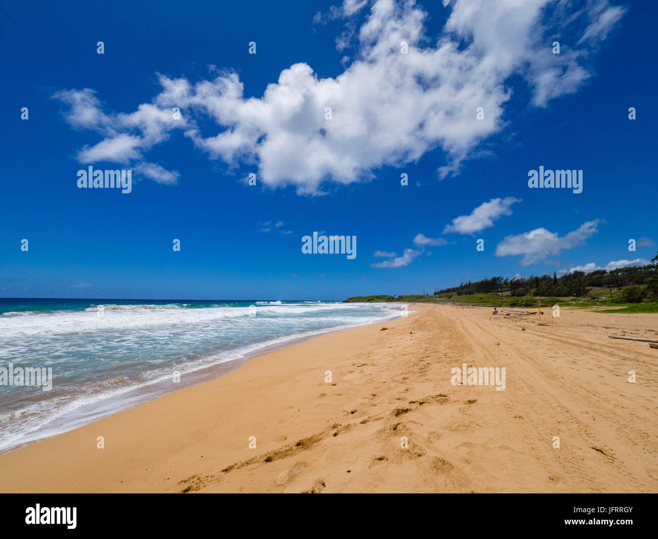 Kealia Beach, Kapaa, Kauai, Hawaii, USA Stock Photo - Alamy