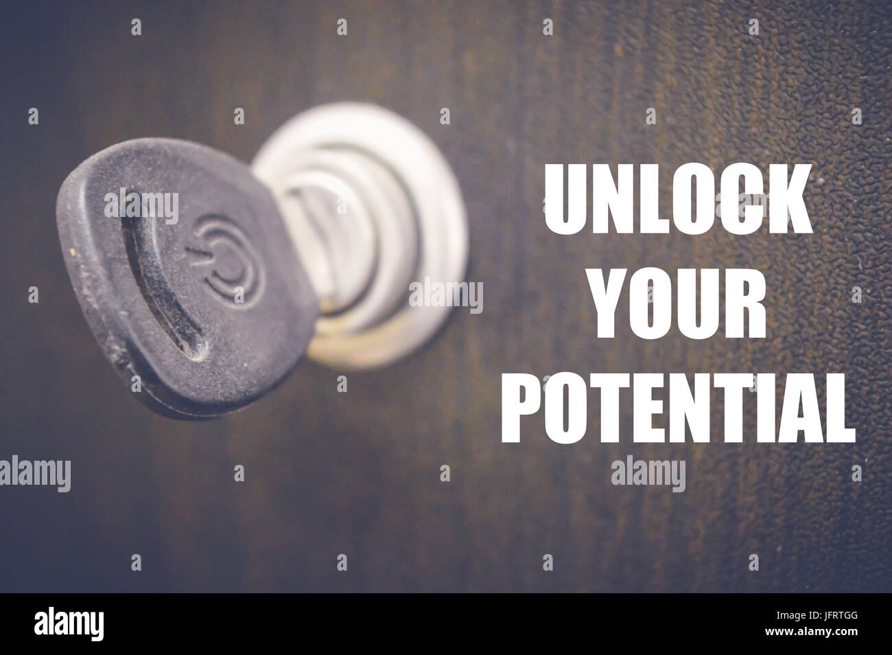 unlock your potential concept background Stock Photo