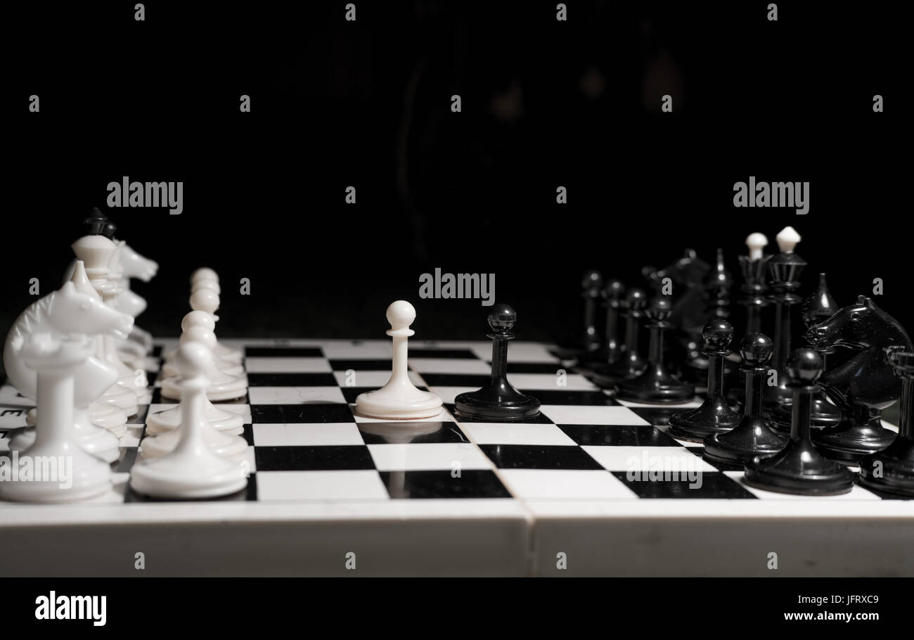 Chess Opening: Benoni Defense, Modern Variation Stock Photo - Alamy