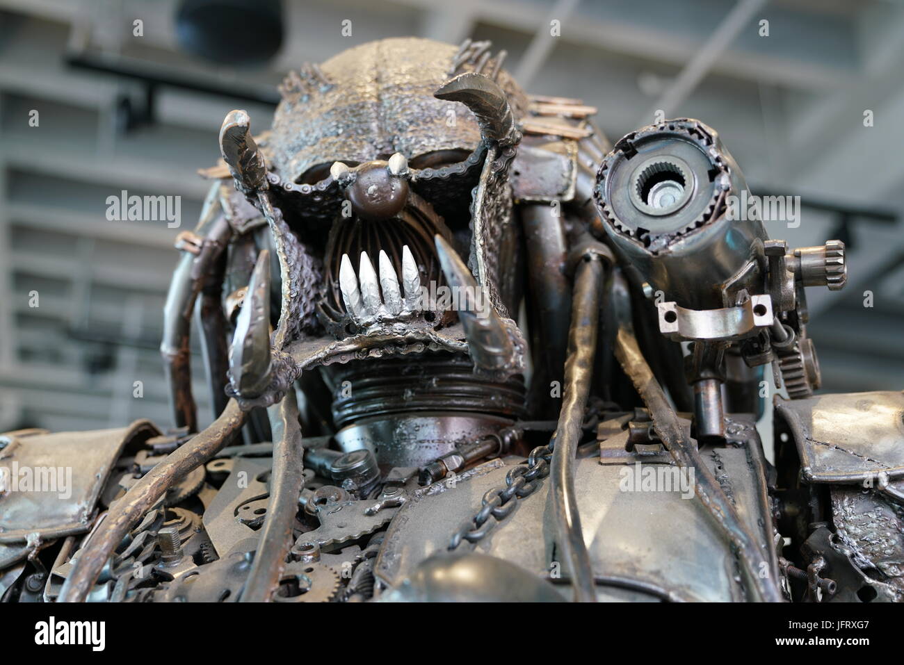 Los Angeles, California, USA - JUNE 25, 2017: Predator puppet in the souvenirs gift shop on Hollywood Blvd and Orange Dr. Stock Photo