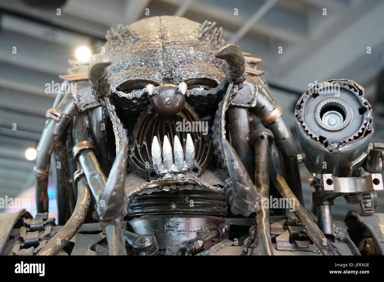 Los Angeles, California, USA - JUNE 25, 2017: Predator puppet in the souvenirs gift shop on Hollywood Blvd and Orange Dr. Stock Photo